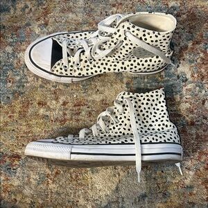 Polka Dot High-Top Converse